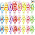 24 Pcs Funny Fruit Hand Sanitizer with Keychain Bulk Teacher Bact to School Gift Mini Travel Size Hand Sanitizer Gel 1oz with Clip Affirmation Pun Gift Women Coworker Nurse Friend Appreciation