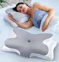 Effective Pain Relief Cervical Neck Pillow for Sleeping, Ergonomic Cooling Side Sleeper Pillow for Neck Support, Orthopedic Contour Memory Foam Pillows, Bed Pillow for Back Stomach Sleeper