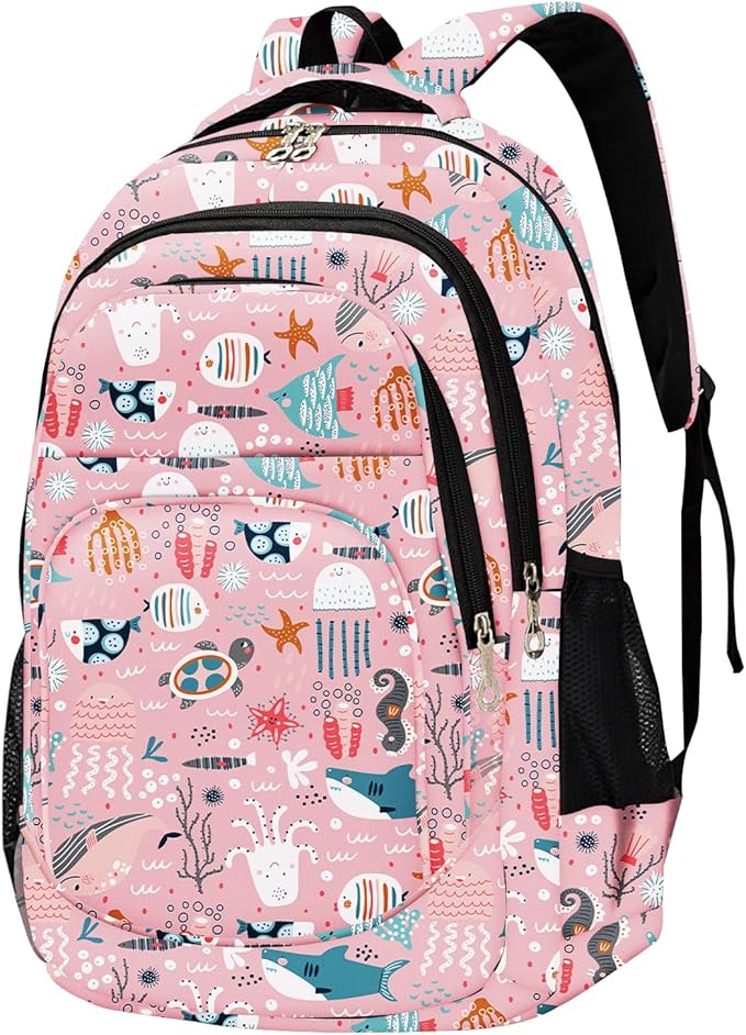 rickyh style School Backpack Travel Bag for Men & Women Lightweight College Back Pack with Laptop Compartmen