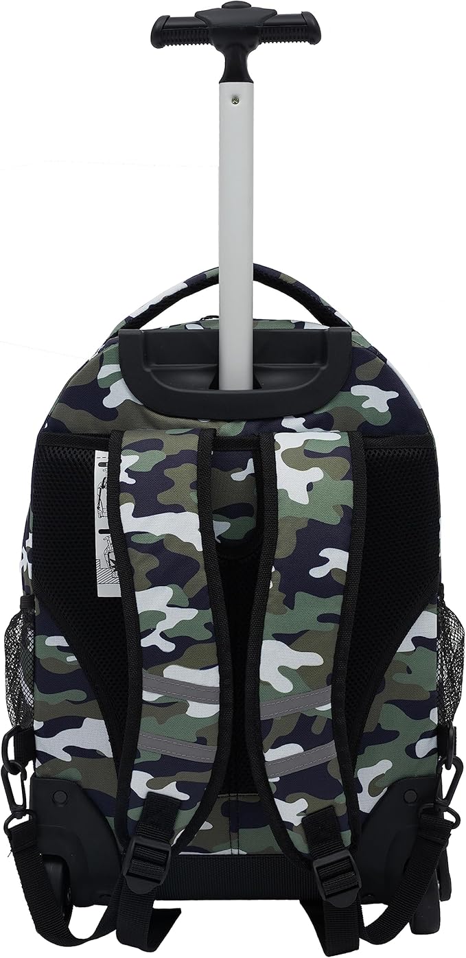 Travelers Club 18" Rolling Backpack with Shoulder Straps, Camo