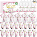 50 Pack Bulk Hand Cream and Lip Balm Gifts Sets, Baby Shower Favors and Bridal Shower Favors for Guests with Thank You Card and Organza Gift Bags, Appreciation Gifts, Wedding Party Favors (Baby Girls)