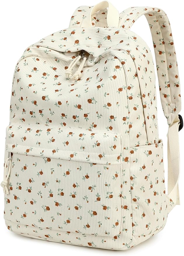 Bluboon School Backpack for Teen Girls Bookbags Elementary High School Corduroy Laptop Bags Women Travel Daypacks