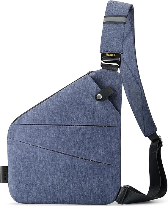 WANDER PLUS® Anti Theft Crossbody Bag, Shoulder Bag Anti-theft Design for Travel, Sport, Work