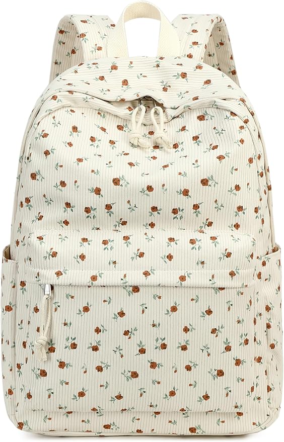 Bluboon School Backpack for Teen Girls Bookbags Elementary High School Corduroy Laptop Bags Women Travel Daypacks
