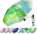SY COMPACT Travel Umbrella - Windproof Automatic Compact Umbrella for Rain, Lightest 8-Rib, Small, Strong & Portable, Durable Grip, Fits Backpack & Car, Factory Direct (UV Available)