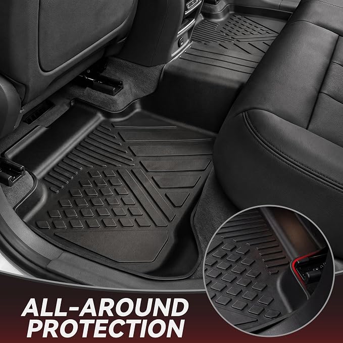 YITAMOTOR Floor Mats & Cargo Liner for 2025 2026 BMW X3 G45 (30 xDrive / M50 xDrive), All Weather TPE Floor Liner Custom Fit for BMW X3 Accessories, 1st, 2nd Row and Cargo Liners, Black