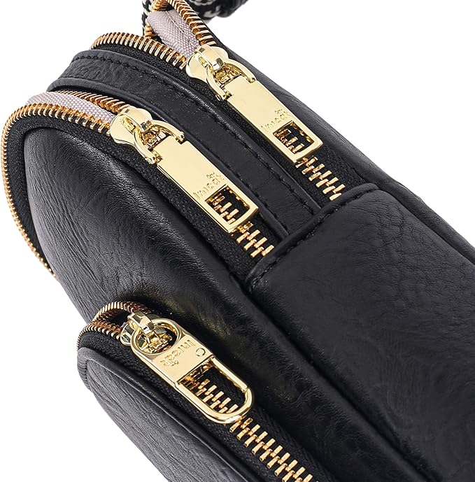 INICAT RFID Blocking Sling Bag, Anti Theft Crossbody Bag for Women Compact Travel Purses Vegan Leather