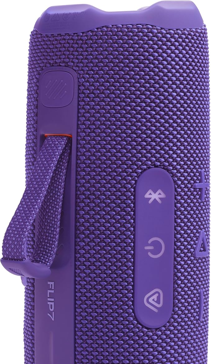 JBL Flip 7 - Portable Waterproof and Drop-Proof Speaker, Bold JBL Pro Sound with AI Boost, 16Hrs of Playtime, and PushLock System with Interchangeable Accessories (Purple)