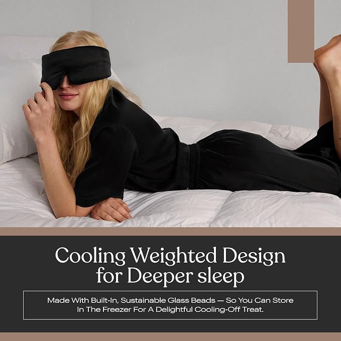 Silk Weighted Sleep Mask | Washable Silk