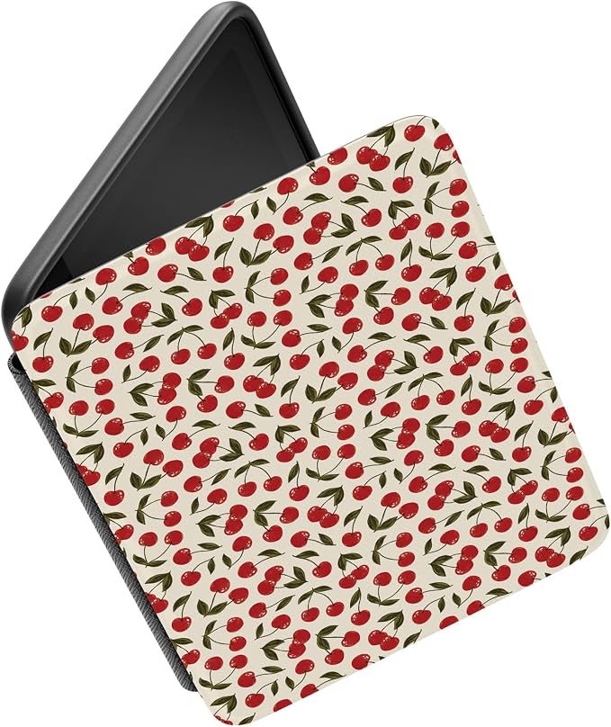 Casely Kindle Case | Cherry on Top | Red Cherry | Compatible with 7" Kindle Colorsoft and 7" Kindle Paperwhite (12th Geneneration 2024 Models)
