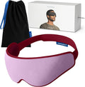 Ostrichpillow Eye Mask, Sleep Mask for Men Women 100% Blackout, No Pressure On Eyes, Soft & Breathable, Adjustable Fit, Travel Bag Included