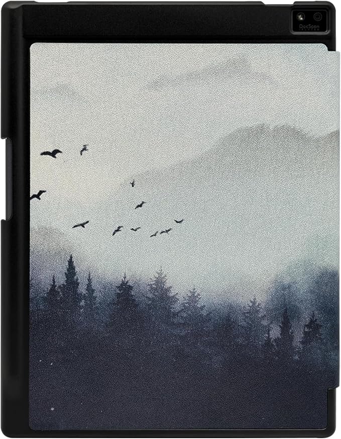Slimshell Case for 8.2'' iFLYTEK AINOTE Air 2 Smart Auto Sleep/Wake Ultra-Thin Lightweight Leather Folio Cover with Built-in Pen Holder & Magnetic Closure (Misty Forest)