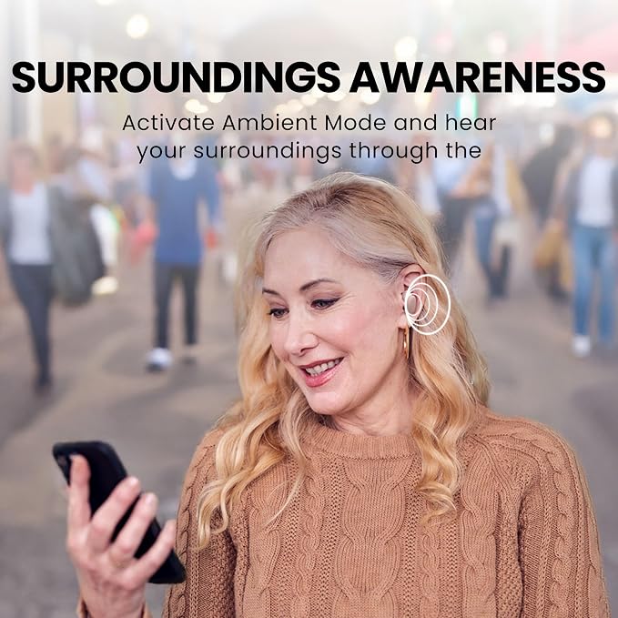 Avantree SoundJet R1 - Airplane Bluetooth 5.3 Adapter& Clan N1 - Active Noise-Canceling Wireless Earbuds for Music, Calls While Commuting with Hybrid ANC, Transparency Mode