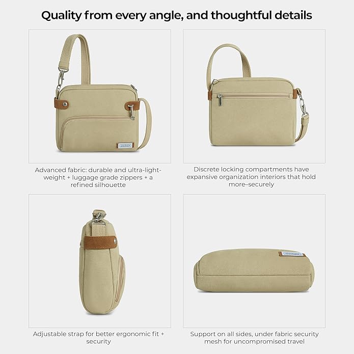 Travelon Anti-Theft Heritage Small Crossbody Bag