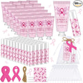 100 50 Set Breast Cancer Awareness Gifts Bulk Woman Ribbon Lip Balm Hand Cream Include 50 Lip Balm 50 Hand Cream 50 Bag 50 Tag Breast Cancer Awareness Month Items Survivors Offices