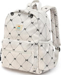 STEAMEDBUN Corduroy Kids Backpack for Girls and Boys 5-8: Girls Backpack for Elementary Kindergarten - 15 inch Cute Backpacks for Kids - Bow