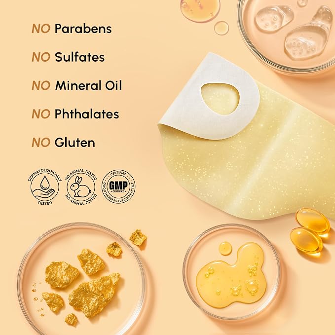 MAREE V Line Lifting Mask with 24K Gold – Deep Collagen Face Mask for Women – Jawline Shaper Mask with Retinol & Hyaluronic Acid – Neck Tightening & Firming – Double Chin Strap for Face Lift
