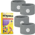 HIONXMGA 2 Pairs Motion Sickness Bands – Natural Anti Nausea Acupressure Wristbands for Morning & Motion Sickness Relief – Ideal for Car, Cruise & Flight Travel – for Adults and Kids