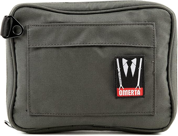 DIME BAGS Odor Sealing Padded Pouch, Carbon-Lined Smell Blocking Bag with Protective Interior for Glass & Gear, Water-Resistant Exterior, Low-Profile & Discreet (10 Inch, Green)