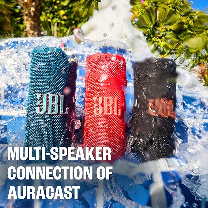 JBL Grip - Compact Bluetooth Speaker with Bold Pro Sound and Ambient Light, up to 14 Hours of Playtime, Water, Dust and Drop-Proof (IP68), & Multi-Speaker Connection with Auracast™ (Yellow)