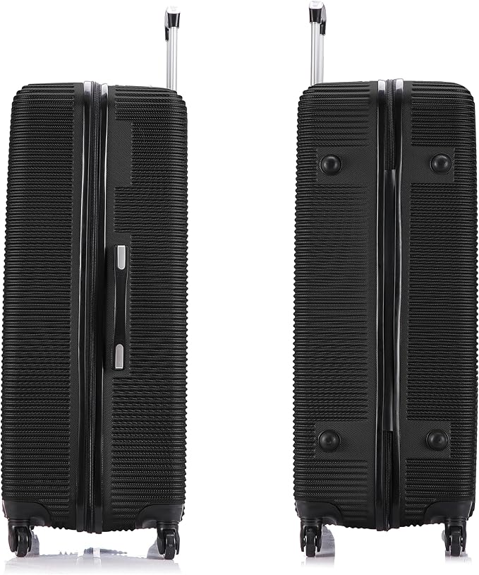 InUSA ROYAL Hardside Spinner Luggage with Ergonomic Handles | Spacious Travel Suitcase with Four Spinner Wheels and Studs | 32 Inch Extra Large Spinner Luggage | Black