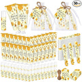 Leelosp 50 Sets Honey Hand Cream Baby Shower and Lip Balm Gift Bulk Bee Themed Travel Size Hand Lotion Lip Balm Nail File Gifts Set Baby Shower Birthday Party Supplies for Guests