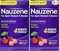 Nauzene - Non-drowsy Upset Stomach & Nausea Relief - Wild Cherry Flavor Chewable Tablets - 56 Counts (Pack of 2)