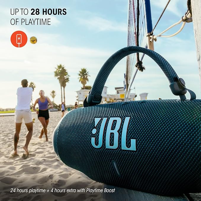 JBL Charge 6 - Portable Waterproof & Drop-Proof Bluetooth Speaker, Bold JBL Pro Sound with AI Boost, 28Hrs of Playtime, Built-in Powerbank & Comes with a Sturdy/Removable Carrying Strap (Red)