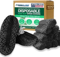 Frontline Shoe Covers Disposable Non-Slip, Premium Non-Woven Durable Booties Shoes Covers – Water Resistant Thick Anti-Slip - One Size Fits Most by Frontline (Black 1000 Pack)