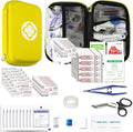 274PCS Hiking First Aid Kit for Home Personal Emergency Supplies Compact Bag for Backpack, First Aid Essentials Survival Kit for Business Travel Car Yellow Monoki