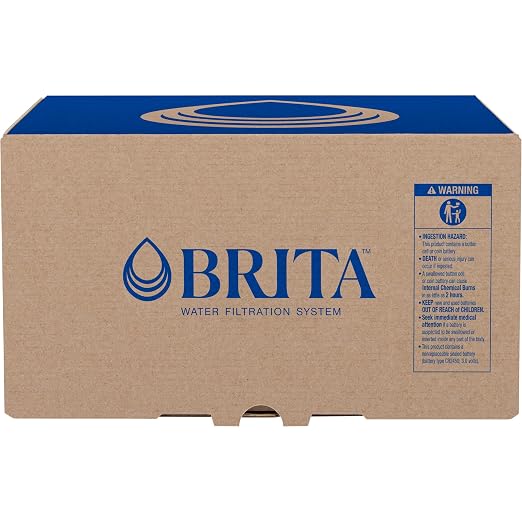 Brita Large 10-Cup Water Filter Pitcher with BritaPlus Filter, WQA NSF/ANSI Certified, Reduces 2X Contaminants vs. Standard, Removes Chlorine Taste & Odor, Reduces Zinc Copper Mercury & More, Clear