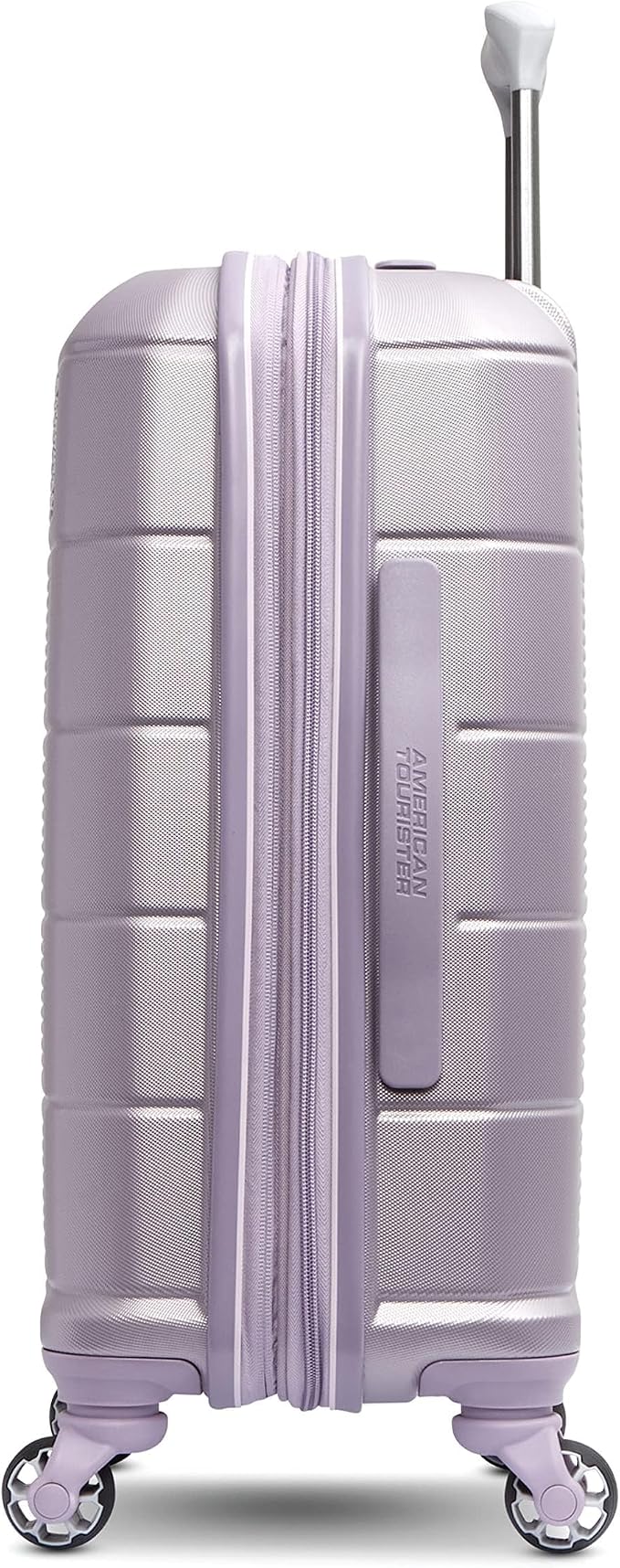 American Tourister Stratum 2.0 Expandable Hardside Luggage with Spinner Wheels, Purple Haze, Carry-on