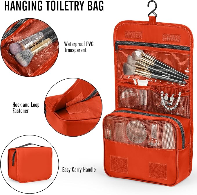 Veken 10 Set Packing Cubes for Travel Essentials, Suitcase Organizer Bags in 4 Sizes, Carry-On Luggage Accessories with Large Laundry Bag & Passport Holder, Must-Have for Airplane, Road Trip & Camping