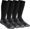 Dickies Men's Light Compression Comfort Over-The-Calf Socks, Available in M-XXL (2, 4 Pairs)