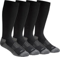 Dickies Men's Light Compression Comfort Over-The-Calf Socks, Available in M-XXL (2, 4 Pairs)