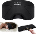 MUSICOZY Bluetooth Sleep Mask Headphones 5.4, Wireless Over-Ear Headphones Washable Zipper Sleep Headphones Mask with HD Stereo Speakers for Side Sleepers Travel & Relaxation, Gifts for Men Women