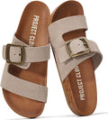 Project Cloud Womens Sandals - Adjustable Buckle Sandals for Women 2026 with Plush Insole - Lightweight & Non Slip Slides for Women Footwear