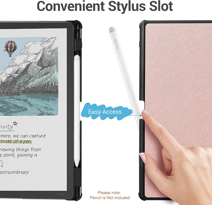 CoBak Case for 11" Kindle Scribe 3rd Generation 2025, Kindle Scribe Colorsoft - All New PU Leather Cover with Auto Sleep Wake, Pen Holder for Scribe 11" 2025 Released