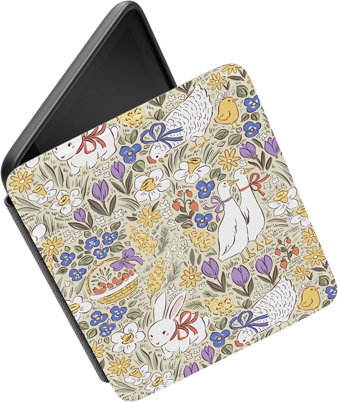Casely Kindle Case | Storybook Stroll | Spring Garden | Compatible with 7” Kindle Colorsoft and 7” Kindle Paperwhite (12th Gen 2024 Models)