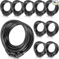 Hotop 6 Feet Bike Lock Cable with Combination, Coiled Preset Bike Lock High Security 4 Digit Bicycle Locks Anti Theft Bikes Accessories Black Bicycle Cable Locks, 5/6 Inch Diameter(10 Pcs)