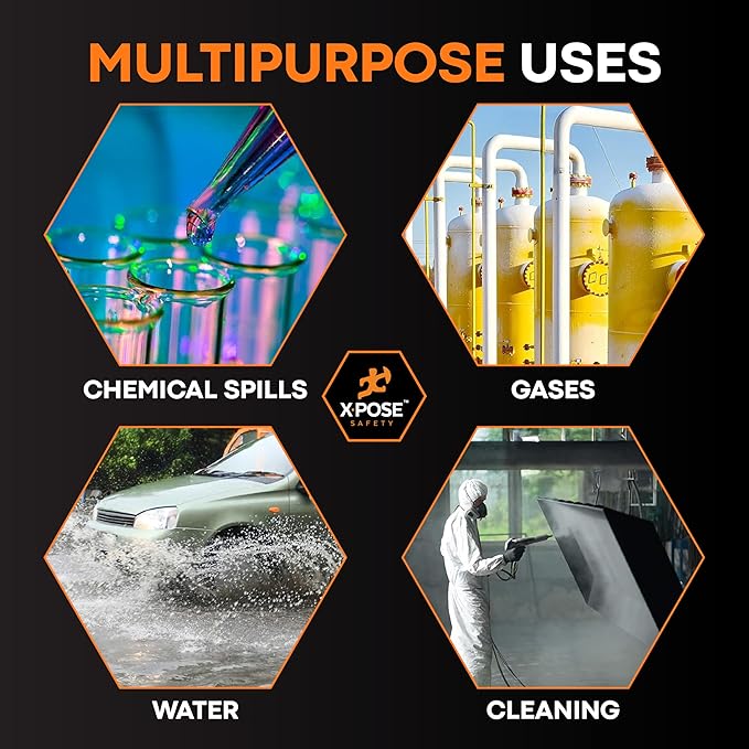 Hazmat Boot and Shoe Covers For Hazardous Materials - Explosives, Gases, Flammable Liquids, Peroxide and More – 3XL Yellow 12" Over the Shoe Protectors - by Xpose Safety