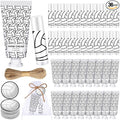 144 Pcs Lip Balm Hand Cream Set Party Favors, Include 36 Lip Balm 36 Moisturizing Hand Cream 36 Bags 36 Cards and Ropes for Accessories Gifts(Black and White,Volleyball)
