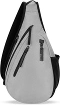 Sherpani Esprit, Anti Theft Sling Bag, Right-Handed Sling Purse, 10L Travel Bag, Crossbody Backpack, Travel Gift, Fits 10 Inch Tablet (Sterling)