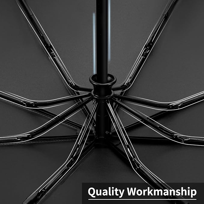 Seniny Windproof Travel Umbrella, Automatic Umbrellas for Rain, Portable & Compact Umbrellas for Backpack, Strong UV for Protection, Folding Small Sun Umbrella for Car, Walking