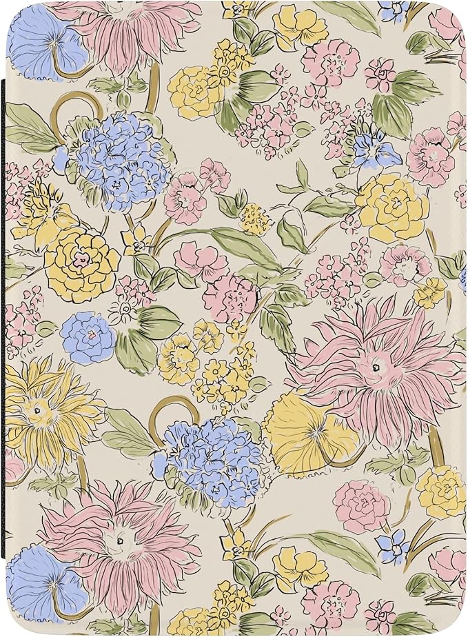 Casely Kindle Case | Prairie Blooms | Pastel Floral | Compatible with 7” Kindle Colorsoft and 7” Kindle Paperwhite (12th Gen 2024 Models)