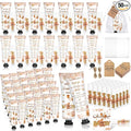 50 Sets 200 Pcs Baby Shower Hand Lotion and Lip Balm Gift Theme Baby Shower Party Favors Travel Size Hand Lotion and Lip Balm Bulk with Organza Bags Tags(Bear)