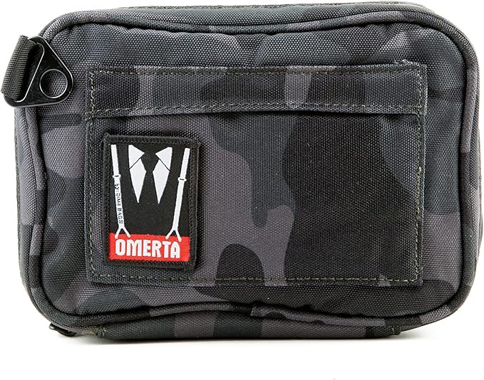 DIME BAGS Odor Sealing Padded Pouch, Carbon-Lined Smell Blocking Bag with Protective Interior for Glass & Gear, Water-Resistant Exterior, Low-Profile & Discreet (8 Inch, Camo)