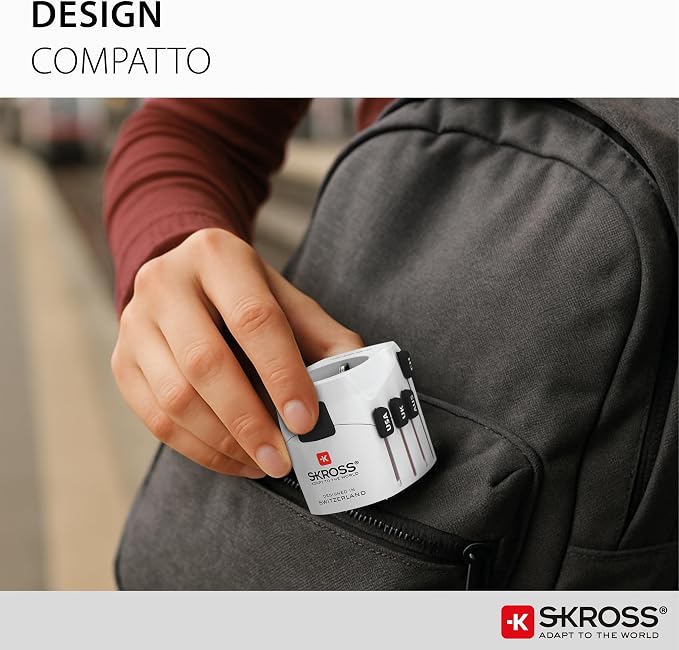 SKROSS Travel Adapter Pro 7A, White