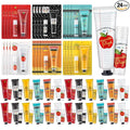 Loopeer 24 Sets Teacher Appreciation Gifts Bulk Hand Cream & Lip Balm Set Thank You Gifts for Teachers Staff Coworkers End of Year Graduation Travel Size Lotion Party Favors