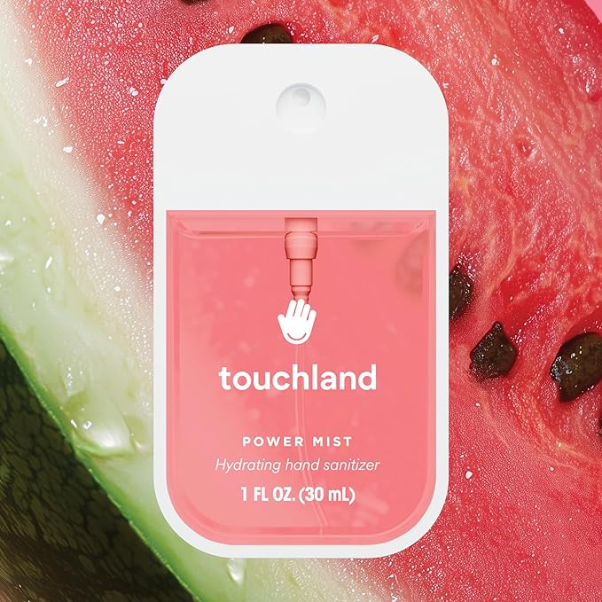 Touchland Hydrating Hand Sanitizer Spray – Wild Watermelon Trio Set – 3 x 1 FL OZ Travel Size Mists